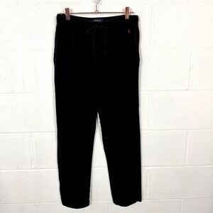 Polo Ralph Lauren Men's Sleep Pants Black‎ Red Pony Drawstring Lounge Comfy M